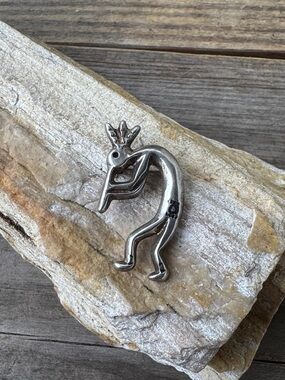 Native American Sterling Silver Kokopelli Pin